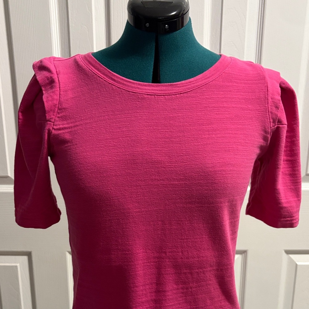 LOFT Fuchsia Short Sleeve Tee